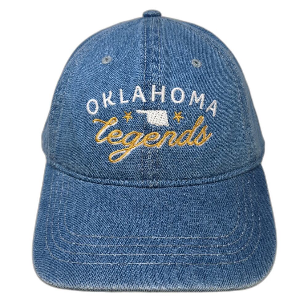 OTTO Baseball Cap Blue One Size Denim Oklahoma Legends Tulsa Route 66 BOK Center